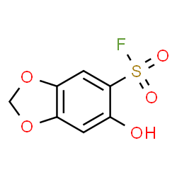 ChemSpider 2D Image | 6-Hydroxy-1,3-benzodioxole-5-sulfonyl fluoride | C7H5FO5S