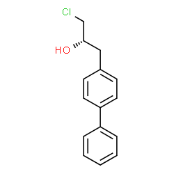 ChemSpider 2D Image | (2S)-1-(4-Biphenylyl)-3-chloro-2-propanol | C15H15ClO