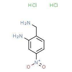 ChemSpider 2D Image | 2-(Aminomethyl)-5-nitroaniline dihydrochloride | C7H11Cl2N3O2