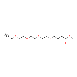 ChemSpider 2D Image | Methyl 4,7,10,13-tetraoxaheptadec-1-yn-17-oate | C14H24O6