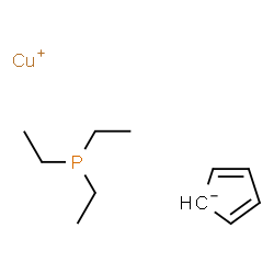 ChemSpider 2D Image | Copper(1+) 2,4-cyclopentadienide - triethylphosphine (1:1:1) | C11H20CuP