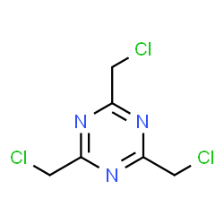 ChemSpider 2D Image | 2,4,6-Tris(chloromethyl)-1,3,5-triazine | C6H6Cl3N3