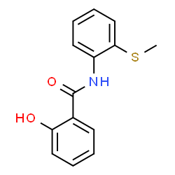 ChemSpider 2D Image | 2-Hydroxy-N-[2-(methylsulfanyl)phenyl]benzamide | C14H13NO2S