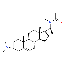 ChemSpider 2D Image | N-[(3alpha,20S)-3-(Dimethylamino)pregn-5-en-20-yl]-N-methylacetamide | C26H44N2O
