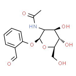 ChemSpider 2D Image | 2-Formylphenyl (2xi)-2-acetamido-2-deoxy-beta-D-arabino-hexopyranoside | C15H19NO7