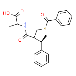 ChemSpider 2D Image | N-{(3R)-2-[(Benzoylsulfanyl)methyl]-3-phenylbutanoyl}alanine | C21H23NO4S