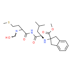 ChemSpider 2D Image | [1-({N-[2-(Methoxycarbonyl)-2,3-dihydro-1H-inden-2-yl]leucyl}amino)-4-(methylsulfanyl)-1-oxo-2-butanyl]imidoformic acid | C23H33N3O5S