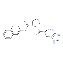 ChemSpider 2D Image | L-Histidyl-N-2-naphthylprolinamide | C21H23N5O2