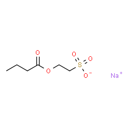 ChemSpider 2D Image | Sodium 2-(butyryloxy)ethanesulfonate | C6H11NaO5S