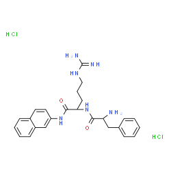 ChemSpider 2D Image | Phenylalanyl-N-2-naphthylargininamide dihydrochloride | C25H32Cl2N6O2
