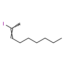 ChemSpider 2D Image | (2E)-2-Iodo-2-nonene | C9H17I