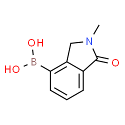 ChemSpider 2D Image | (2-Methyl-1-oxo-2,3-dihydro-1H-isoindol-4-yl)boronic acid | C9H10BNO3