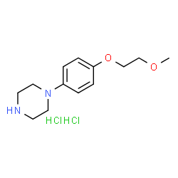 ChemSpider 2D Image | 1-[4-(2-Methoxyethoxy)phenyl]piperazine dihydrochloride | C13H22Cl2N2O2