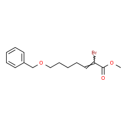 ChemSpider 2D Image | methyl 7-(benzyloxy)-2-bromohept-2-enoate | C15H19BrO3