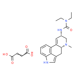 ChemSpider 2D Image | 1,1-Diethyl-3-[(8alpha)-6-methyl-9,10-didehydroergolin-8-yl]urea (2E)-2-butenedioate (1:1) | C24H30N4O5