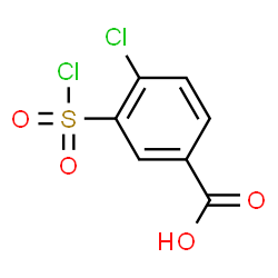 ChemSpider 2D Image | 4-Chloro-3-(chlorosulfonyl)benzoic acid | C7H4Cl2O4S