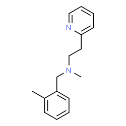 ChemSpider 2D Image | N-Methyl-N-(2-methylbenzyl)-2-(2-pyridinyl)ethanamine | C16H20N2