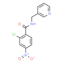 ChemSpider 2D Image | 2-Chloro-4-nitro-N-(3-pyridinylmethyl)benzamide | C13H10ClN3O3