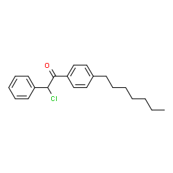 ChemSpider 2D Image | 2-Chloro-1-(4-heptylphenyl)-2-phenylethanone | C21H25ClO