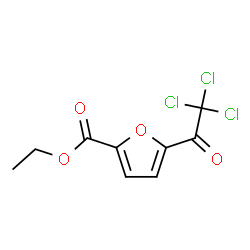ChemSpider 2D Image | Ethyl 5-(trichloroacetyl)-2-furoate | C9H7Cl3O4