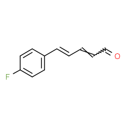 ChemSpider 2D Image | (2E,4E)-5-(4-Fluorophenyl)-2,4-pentadienal | C11H9FO
