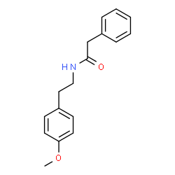 ChemSpider 2D Image | N-[2-(4-Methoxyphenyl)ethyl]-2-phenylacetamide | C17H19NO2