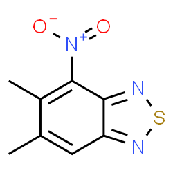 ChemSpider 2D Image | 5,6-Dimethyl-4-nitro-2,1,3-benzothiadiazole | C8H7N3O2S