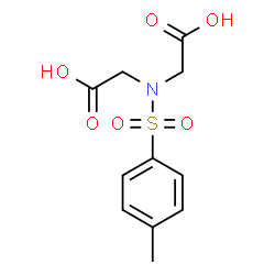 ChemSpider 2D Image | 2,2'-{[(4-Methylphenyl)sulfonyl]imino}diacetic acid | C11H13NO6S