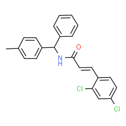ChemSpider 2D Image | (2E)-3-(2,4-Dichlorophenyl)-N-[(4-methylphenyl)(phenyl)methyl]acrylamide | C23H19Cl2NO