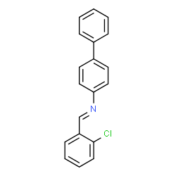 ChemSpider 2D Image | N-[(E)-(2-Chlorophenyl)methylene]biphenyl-4-amine | C19H14ClN