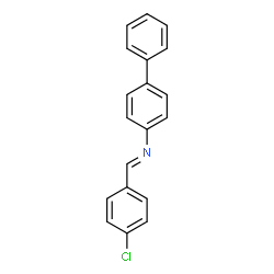 ChemSpider 2D Image | N-[(E)-(4-Chlorophenyl)methylene]biphenyl-4-amine | C19H14ClN