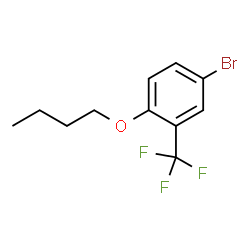 ChemSpider 2D Image | 4-Bromo-1-butoxy-2-(trifluoromethyl)benzene | C11H12BrF3O