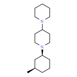 ChemSpider 2D Image | 1'-[(1S,3R)-3-Methylcyclohexyl]-1,4'-bipiperidine | C17H32N2