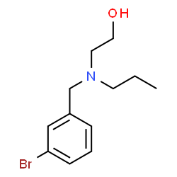 ChemSpider 2D Image | 2-[(3-Bromobenzyl)(propyl)amino]ethanol | C12H18BrNO