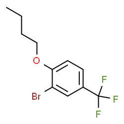 ChemSpider 2D Image | 2-Bromo-1-butoxy-4-(trifluoromethyl)benzene | C11H12BrF3O