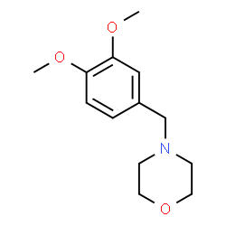 ChemSpider 2D Image | 4-(3,4-Dimethoxybenzyl)morpholine | C13H19NO3