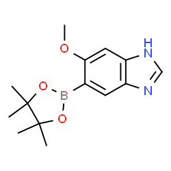 ChemSpider 2D Image | 6-Methoxy-5-(4,4,5,5-tetramethyl-1,3,2-dioxaborolan-2-yl)-1H-benzimidazole | C14H19BN2O3