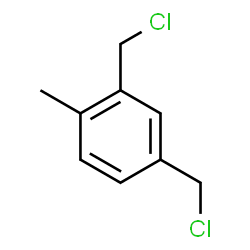 ChemSpider 2D Image | 2,4-bis(chloromethyl)toluene | C9H10Cl2