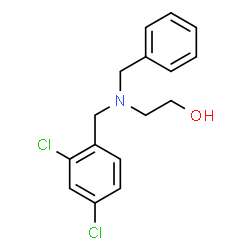 ChemSpider 2D Image | 2-[Benzyl(2,4-dichlorobenzyl)amino]ethanol | C16H17Cl2NO