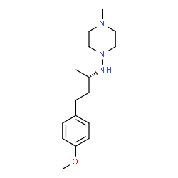 ChemSpider 2D Image | N-[(2S)-4-(4-Methoxyphenyl)-2-butanyl]-4-methyl-1-piperazinamine | C16H27N3O