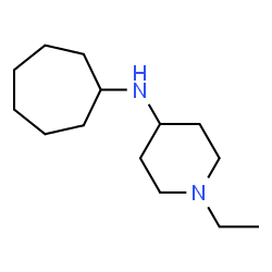 ChemSpider 2D Image | N-Cycloheptyl-1-ethyl-4-piperidinamine | C14H28N2