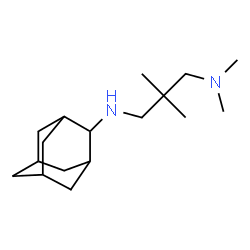 ChemSpider 2D Image | N'-(Adamantan-2-yl)-N,N,2,2-tetramethyl-1,3-propanediamine | C17H32N2