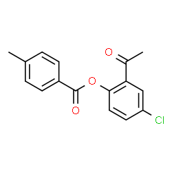 ChemSpider 2D Image | 2-Acetyl-4-chlorophenyl 4-methylbenzoate | C16H13ClO3
