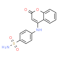 ChemSpider 2D Image | 4-[(2-Oxo-2H-chromen-4-yl)amino]benzenesulfonamide | C15H12N2O4S
