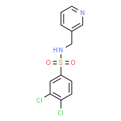 ChemSpider 2D Image | 3,4-Dichloro-N-(3-pyridinylmethyl)benzenesulfonamide | C12H10Cl2N2O2S