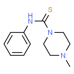 ChemSpider 2D Image | 4-Methyl-N-phenyl-1-piperazinecarbothioamide | C12H17N3S