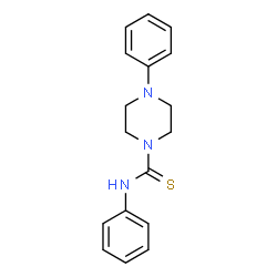 ChemSpider 2D Image | N,4-Diphenyl-1-piperazinecarbothioamide | C17H19N3S