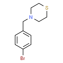 ChemSpider 2D Image | 4-(4-Bromobenzyl)thiomorpholine | C11H14BrNS