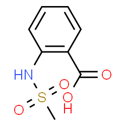 ChemSpider 2D Image | 2-methanesulfonamidobenzoic acid | C8H9NO4S