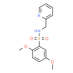 ChemSpider 2D Image | 2,5-Dimethoxy-N-(2-pyridinylmethyl)benzenesulfonamide | C14H16N2O4S